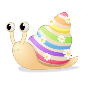 Cute Spring Snail